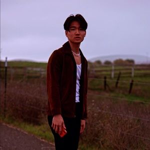 Brown leather jacket